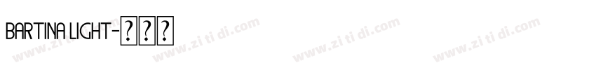 Bartina Light字体转换